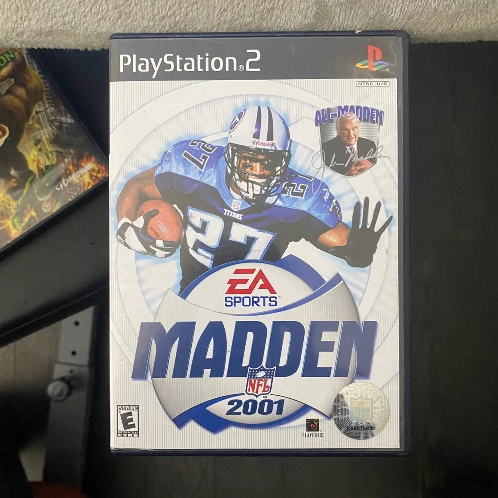 Madden NFL 2001 Sony PlayStation 2 PS2 EA Sport Football Game Eddie George Cover